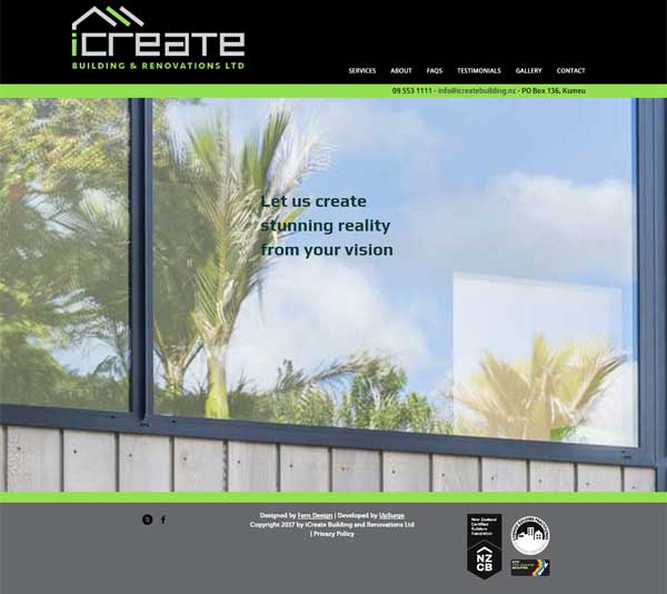 iCreateBuilding Homepage